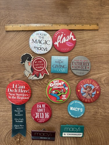 Macy’s Name Tag And Floor Badges 70s/80’s - Quantity 12 - Picture 8 of 9