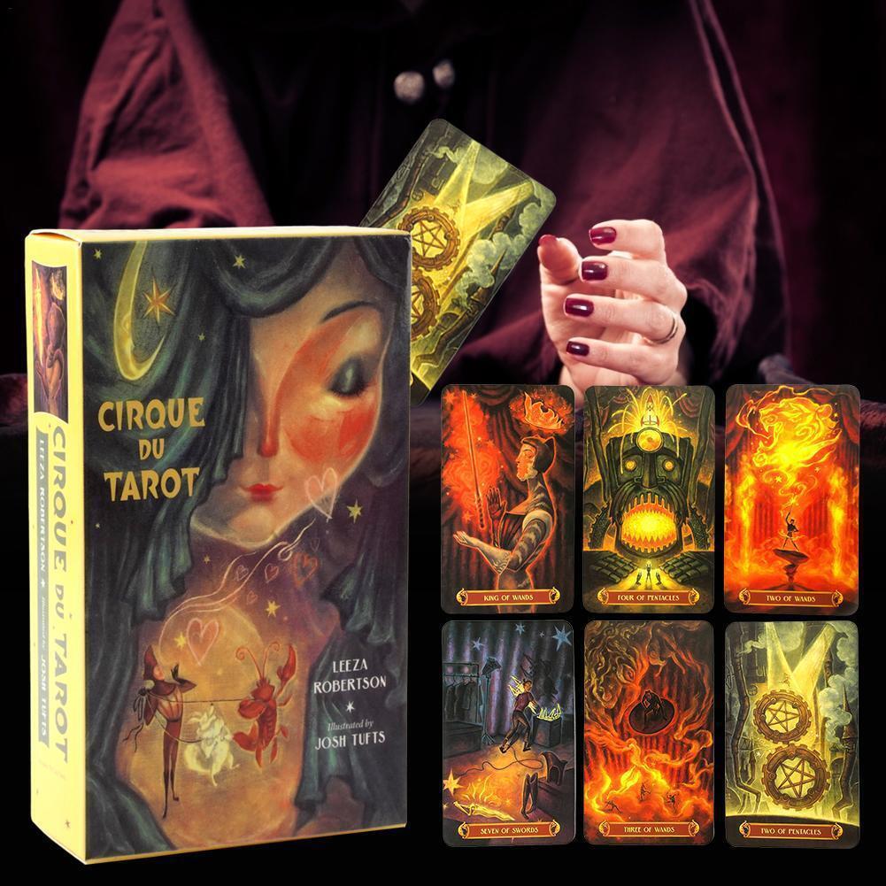 Tarot Cards and Book for Beginners Set 78 Tarrot Cards Cirque Du Tarot