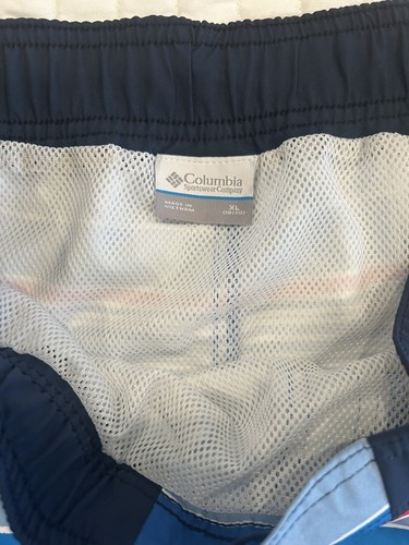 Columbia Youth Boys Sandy Shores SwimTrunks-Blue Striped-Inside Mesh- XL - Picture 5 of 13