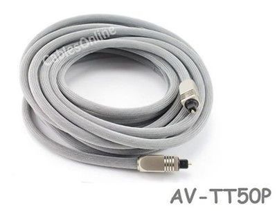 50ft Premium Toslink to Toslink Digital 8.0mm OD  Audio Optical Cable, AV-TT50P