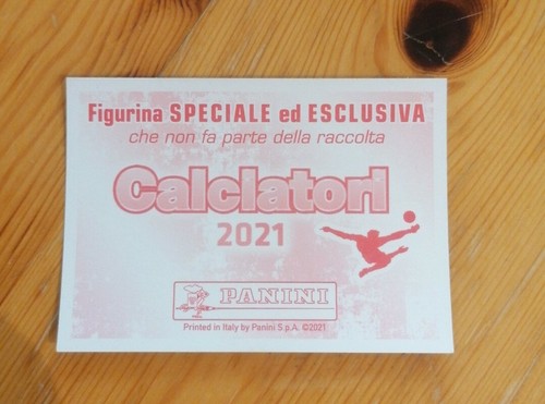 Figurina SPECIALE ED ESCLUSIVA CALCIATORI Panini 2021 - FUORI RACCOLTA - Foto 2 di 2