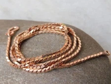 100% Pure Copper Chain necklace, Copper Wheat chain, Solid Copper jewelry Chain,