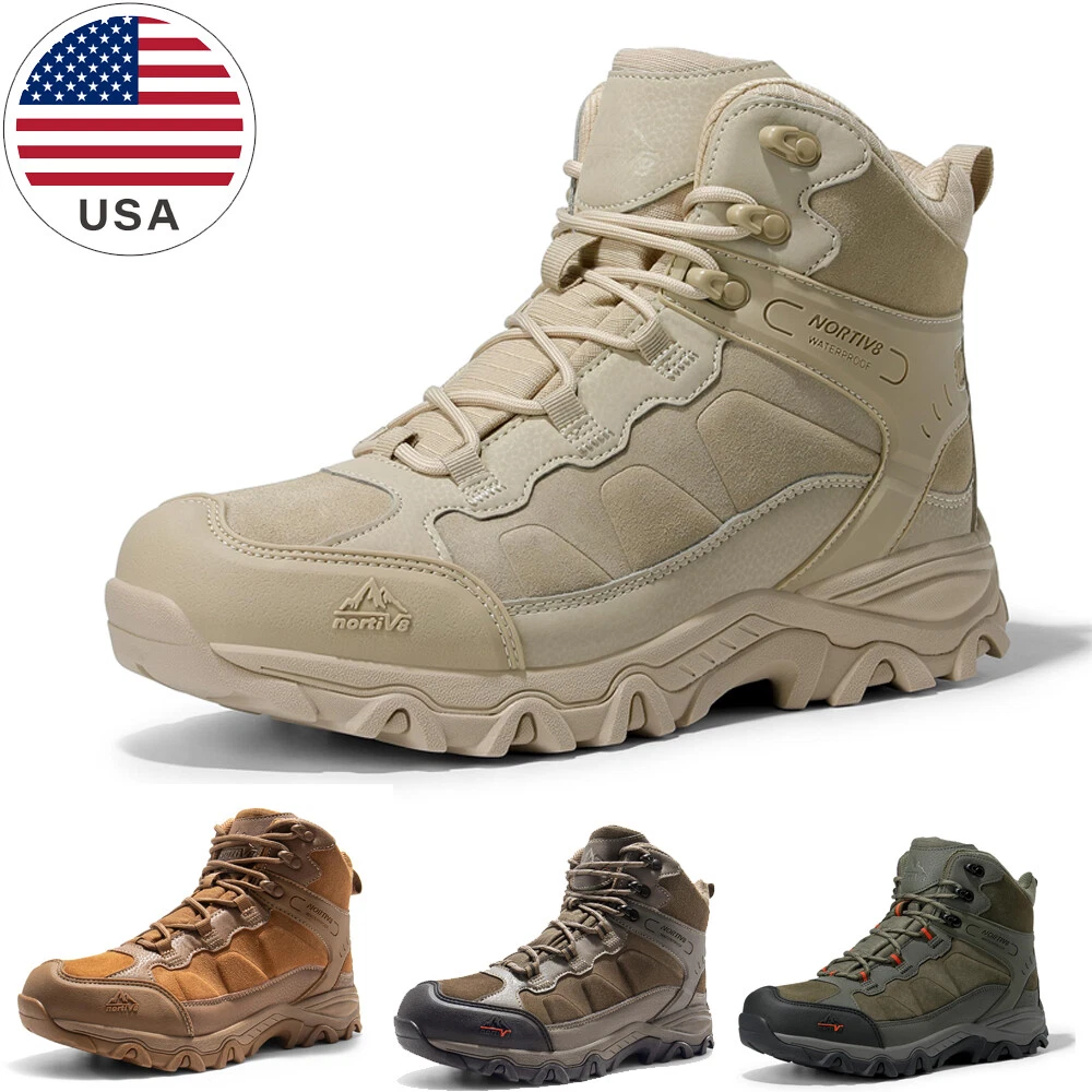 Men's Wide Size Waterproof Hiking Boots Outdoor Mid Lightweight Trekking Shoes
Opens in a new window