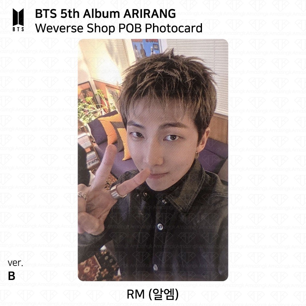 BTS 5th Album ARIRANG Weverse POB Photocard Jungkook Jimin V Suga