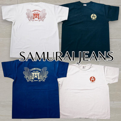 SAMURAI JEANS SCT26-101 Heavyweight T-Shirt Short Sleeve One wash made in Japan
