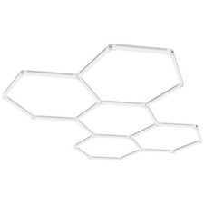 VEVOR Hexagon Garage Lights 26400LM 5 Grid Honeycomb LED Shop Ceiling Light