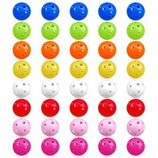 40PCS Practice Golf Balls 41Mm Plastic Air Flow Hollow Golf Ball Driving Range S