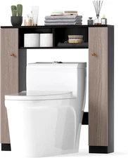 over the Toilet Storage Cabinet, Freestanding above Toilet Organizer W/ 10-Level