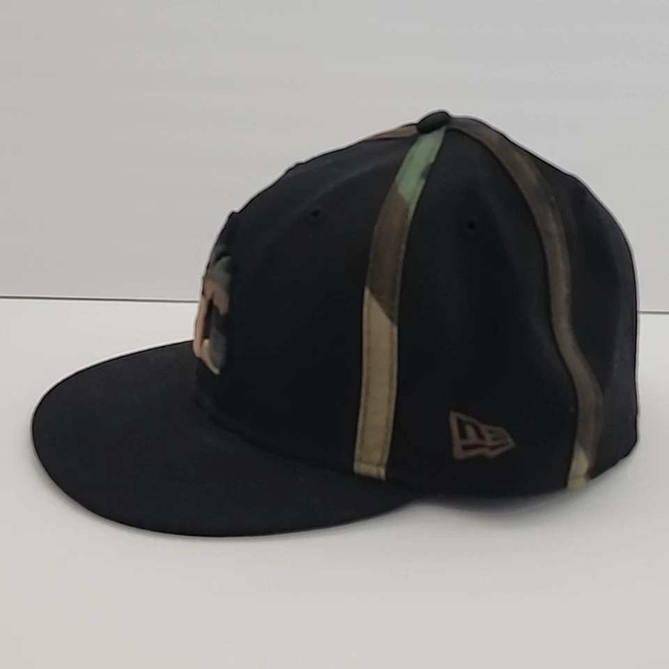 Sombrero Matix New Era MIKEY TAYLOR Camuflaje Negro Bordado Logo 59FIFTY Sombrero para Hombre 7 1/2 Foto 2 de 4