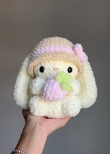 Crochet Bunny Plush Handmade Kawaii Cute Soft Toy Amigurumi Gift for Her