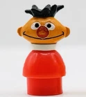 Fisher Price Little People Sesame Street Ernie Collectible Figure Vintage Toy