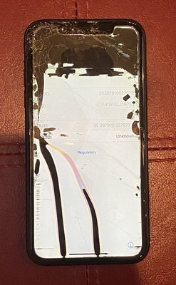 APPLE IPHONE 11 - BLACK - AS IS - BACK HOUSING MIDFRAME, FRAME. FOR PARTS ONLY