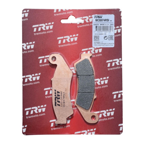 TRW Bremsbelag Sinter Offroad Racing (FüR: Honda CR 125 R JE010 87 Vorne )-image