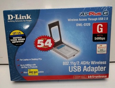 D-LINK AirPlus G 802.11g/2.4 GHz Wireless PCI Adapter DWL-G120 NEW SEALED NOS