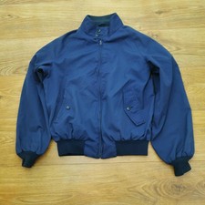 Baracuta Jacket Mens 38 Blue Harrington Bomber Tartan Lined Vintage Taiwan