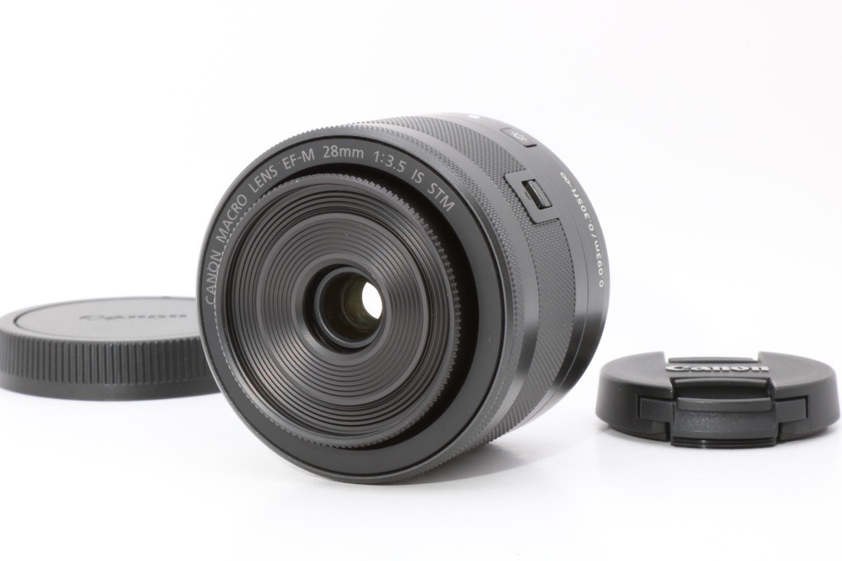 Near Mint Canon EF-M 28mm f/3.5 Macro IS STM Macro Prime Lens Free