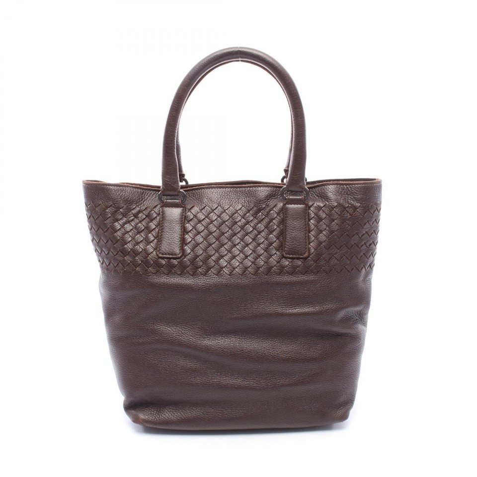 BOTTEGA VENETA Intrecciato Tote Handbag 173185 leather Brown Used Women