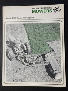 Vintage Massey Ferguson MOWERS Advertisement Brochure