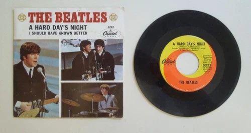 The Beatles 'Hard Day's Night' 45 w/Picture Sleeve, Excellent Condition