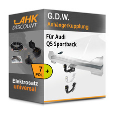 Für Audi Q5 Sportback 20- G.D.W. Anhängerkupplung abnehmbar + 7polig E-Satz NEU