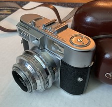 Voigtlander Vitomatic II 35mm Camera, 50mm Skopar 1:2.8/50 lens, original case