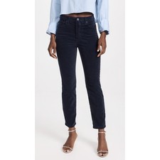 Good American Good Classic Blue Cotton Corduroy Pants Size 2 - NWT