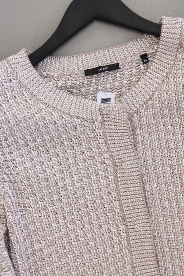 ✅ Zero Strickjacke Classic Cardigan für Damen Gr. 38, M Langarm creme ✅ - Bild 2 von 4