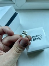 Austen & Blake 2.55CT Oval Cut Lab-Created VVS1 18kt Gold Ring - Size J 1/2 NEW