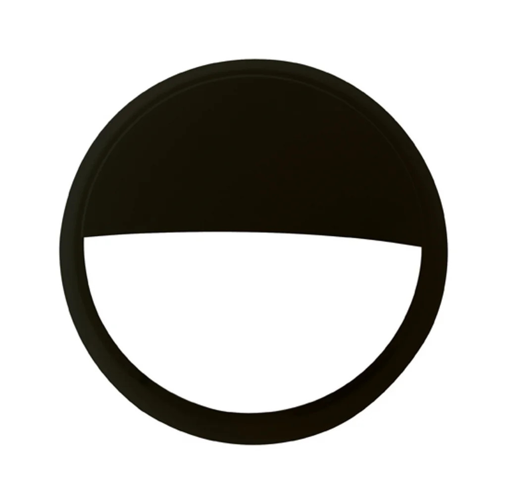 Black Lunar Bulkhead Bezel For 3x3 And 14w Eyelid Only LUN3-EY-BK