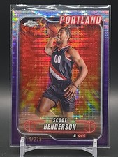 2024-25 Topps Chrome #24 Scoot Henderson Purple Sonar Refractor #/275