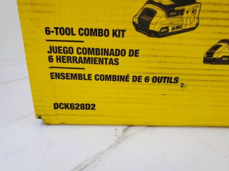 NEW DeWalt DCK628D2 20V MAX Lithium-Ion Brushless Cordless 6-Tool Combo Kit - Image 2 of 4