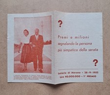 Folding - Merano Lottery - 1952