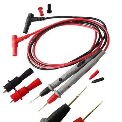 2 PCS Digital Multimeter Test Leads Set 10A Alligator Clips Electrical Tool
