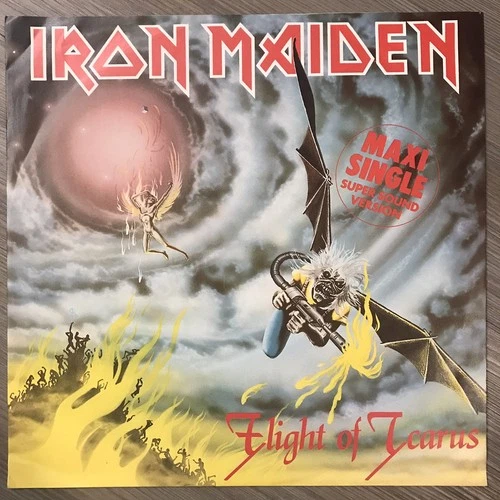 Iron Maiden 1983 Flight Of Icarus 1C K052-07 721 Z 45rpm Maxi Single 🇩🇪