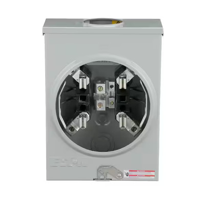 Eaton Overhead/Underground Meter Socket 125-Amp, Ringless-No Bypass, 1 Phase