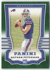 2017 Panini Nathan Peterman #105 /199 Green  RC