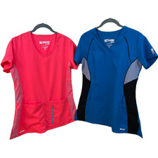 TWO Grey  s Anatomy by Barco Active Scrub Tops - Short Sleeve - Women's XS