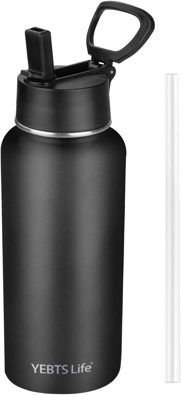 Insulated Water Bottle with Straw,32 Oz Vacuum Insulated Stainless Steel Sports 