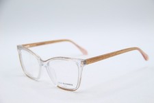 NEW LULU GUINNESS L941 CRY CLEAR BROWN GLITTER AUTHENTIC FRAMES EYEGLASSES 50-15