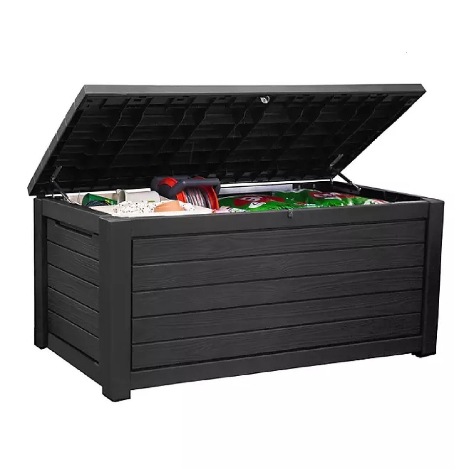 Keter 165Gallon Resin Outdoor Deck Box eBay
