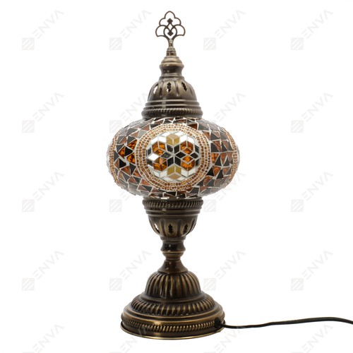 Handgefertigter türkischer marokkanischer Mosaik buntes Tisch Schreibtisch lampe - Bild 20 von 36