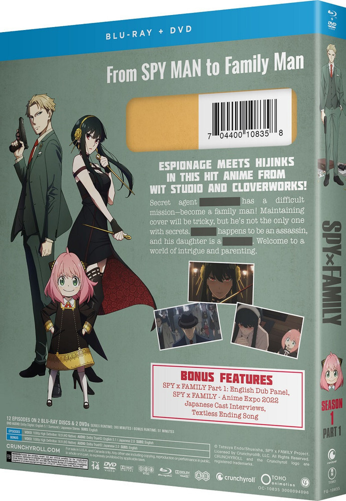 Spy x Family Part 1 BLURAY/DVD | eBay