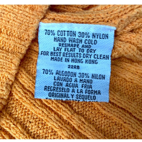 Eileen Fisher Vintage Orange Knit Boat Neck Mid Sleeve Sweater Size Petite M - Picture 3 of 7