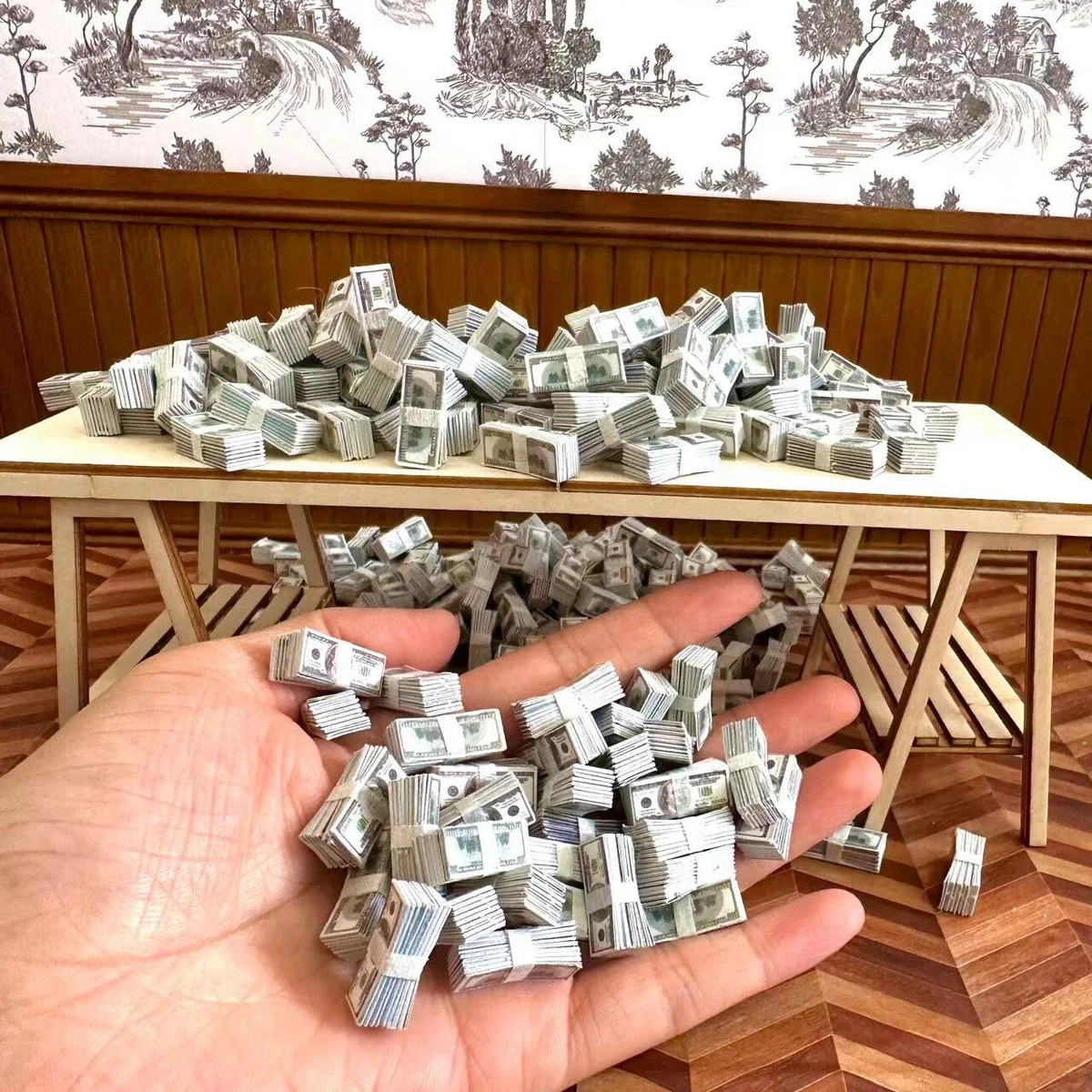 Set De 80 Comidas Y Bebidas En Miniatura – Con Carrito Y Cesta De Compras, Billetes De Juguete, Accesorios Para Casa De Muñecas 1:12