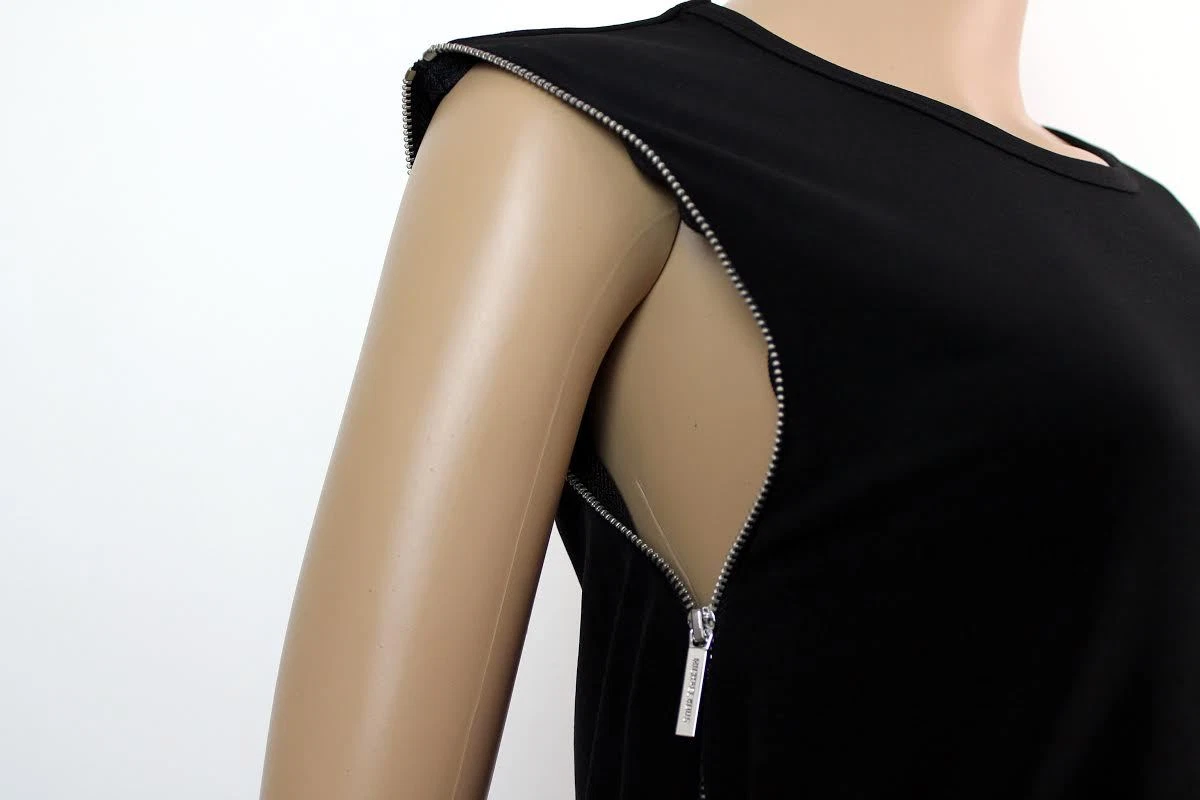 Maglietta Michael Kors Basics collo scoop camicetta designer nuova con etichette $99 L