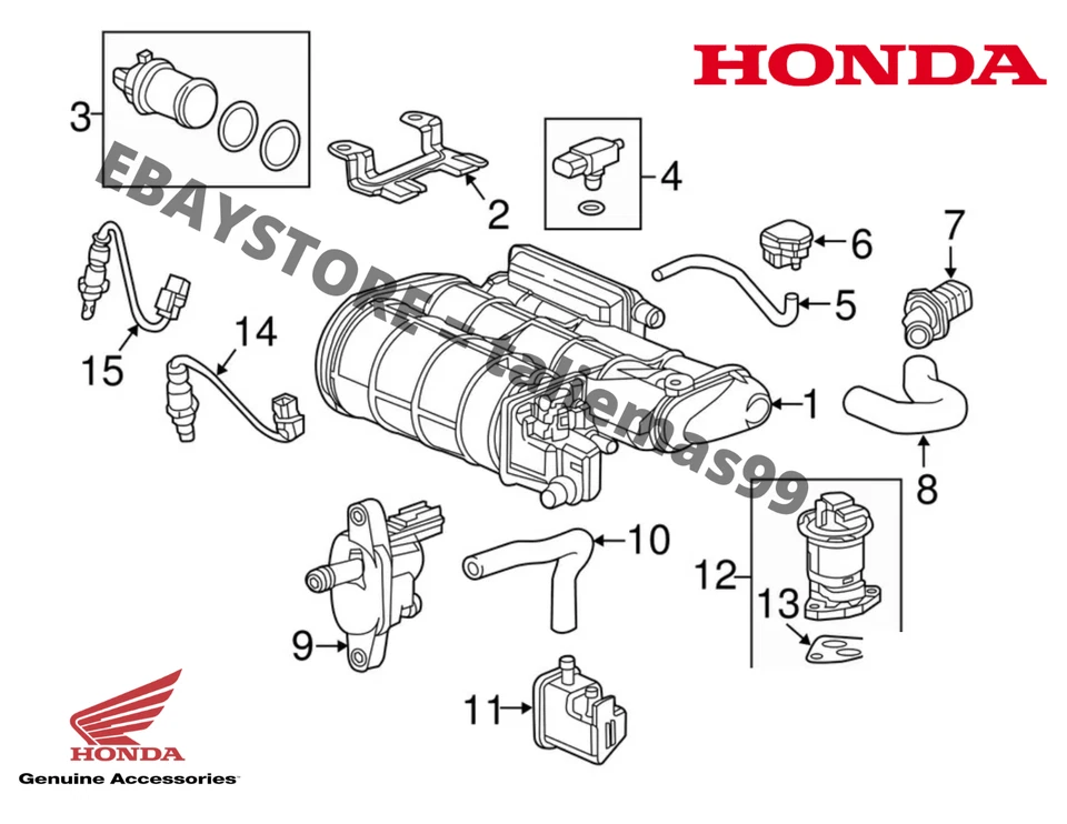 Genuine OEM Honda Valve Gasket 18715-PB2-000 - Image 4 of 4