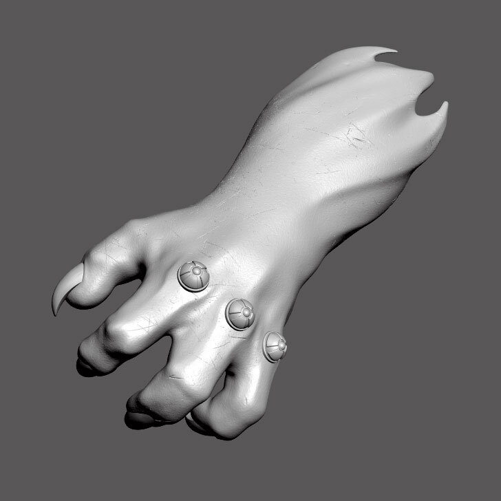 Lion-O Thundercats leader custom claw shield gauntlet for action