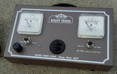 Vtg Advance Trades School ATS  UTILITY METER electronics repair testing tool