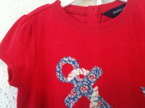 Ralph Lauren Infant Girls Dress Red w Floral Anchor Eyelet Ruffle Size 18M NWT - Picture 7 of 10