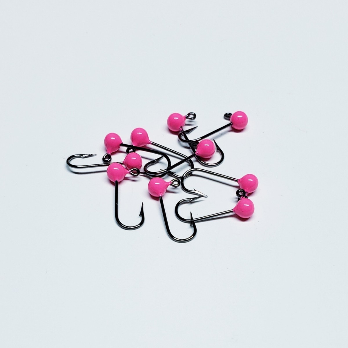 Pink 1/80 oz. Round Head No Collar Micro Jigs Crappie Perch